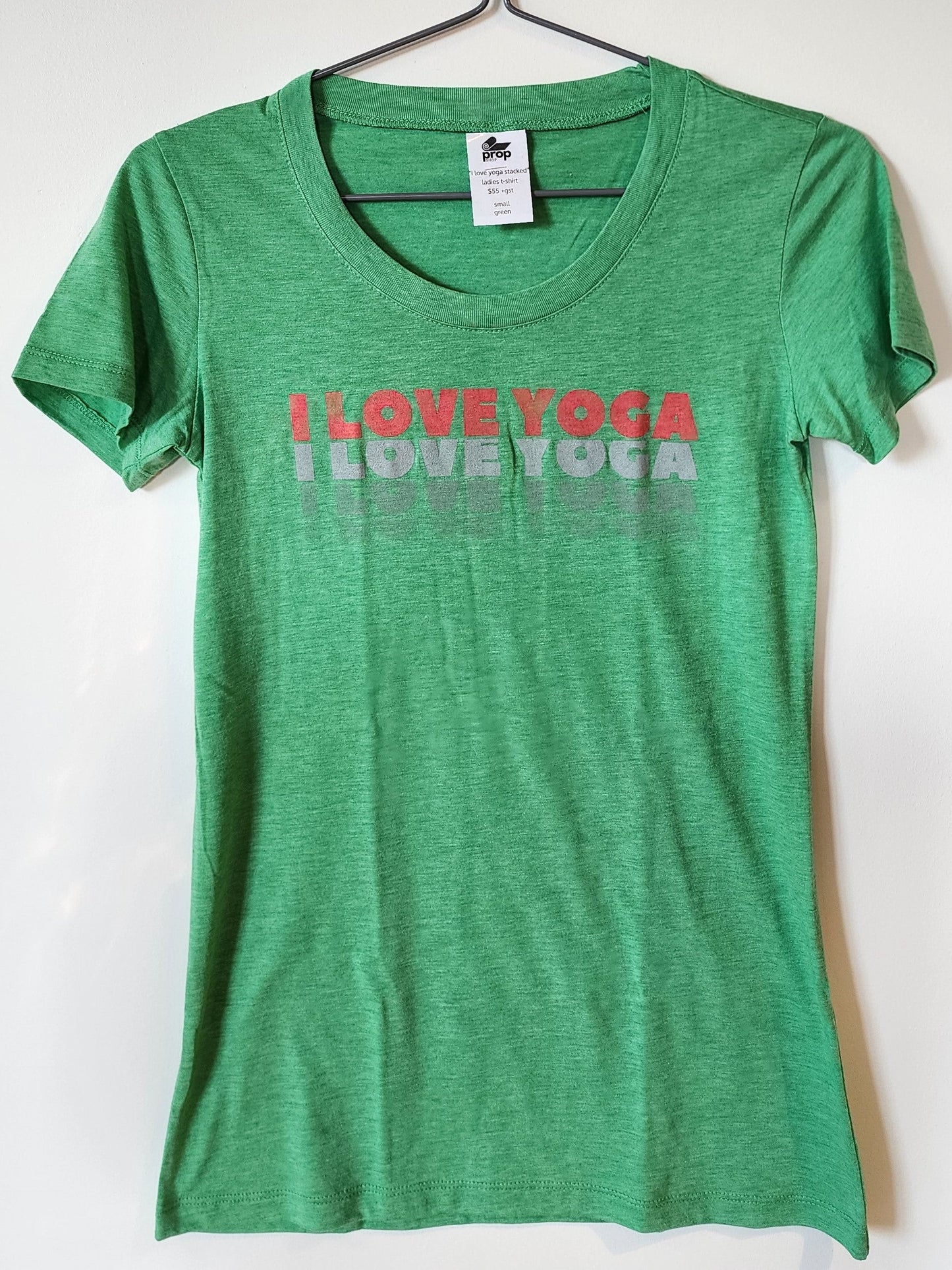 T-Shirt: I Love Yoga Stacked