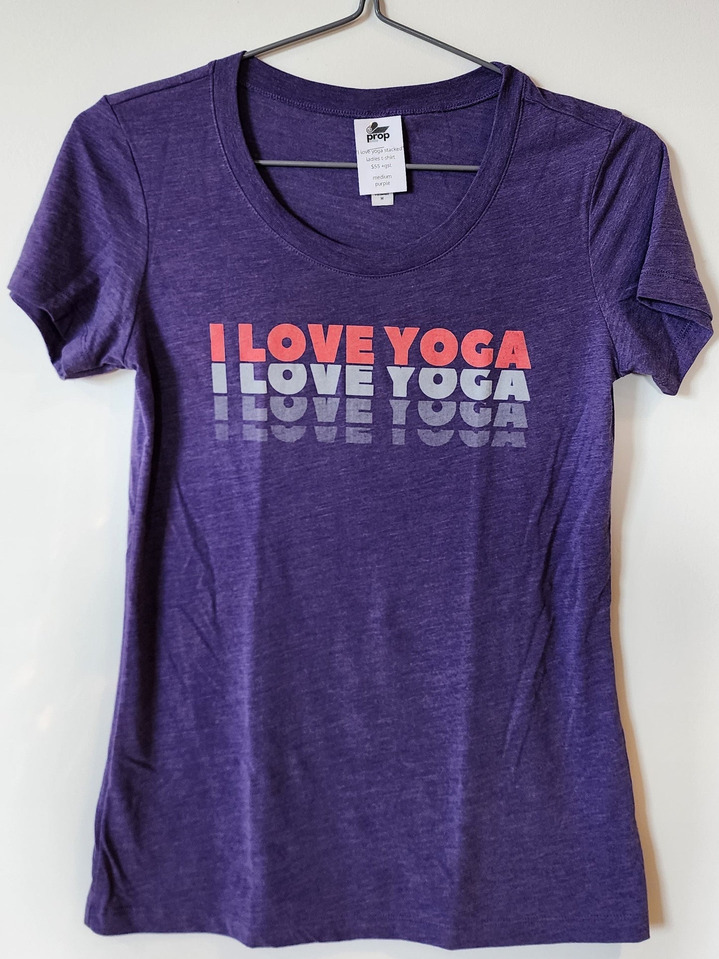 T-Shirt: I Love Yoga Stacked